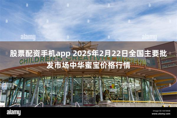 股票配资手机app 2025年2月22日全国主要批发市场中华蜜宝价格行情