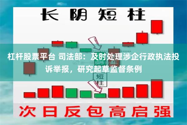 杠杆股票平台 司法部：及时处理涉企行政执法投诉举报，研究起草监督条例